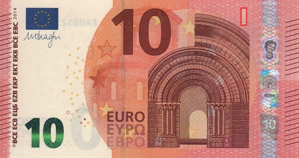 Billet de 10 € 2014 France (Oberthur)