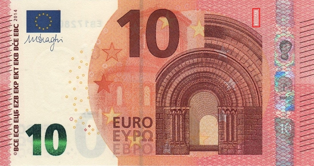 Billet de 10 € 2014 France (Oberthur)