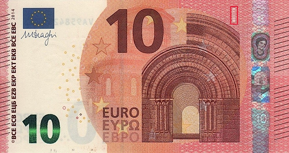Billet de 10 € 2014 France (Oberthur)