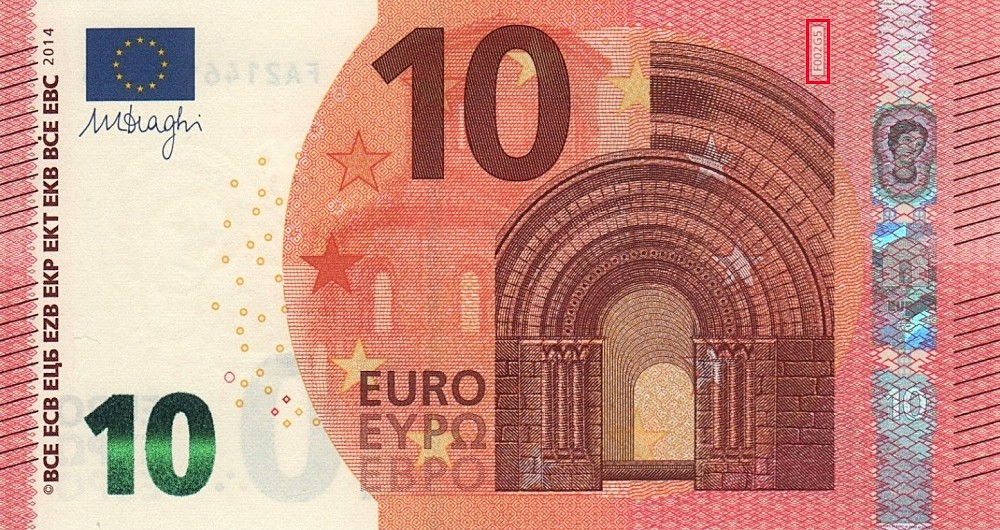 Billet de 10 € 2014 Bulgarie (Oberthur)