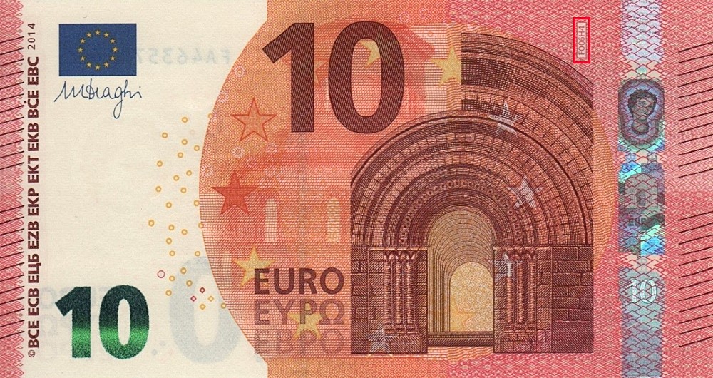 Billet de 10 € 2014 Bulgarie (Oberthur)