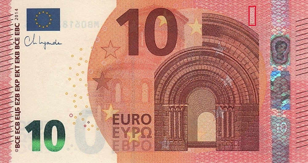 Billet de 10 € 2014 Portugal