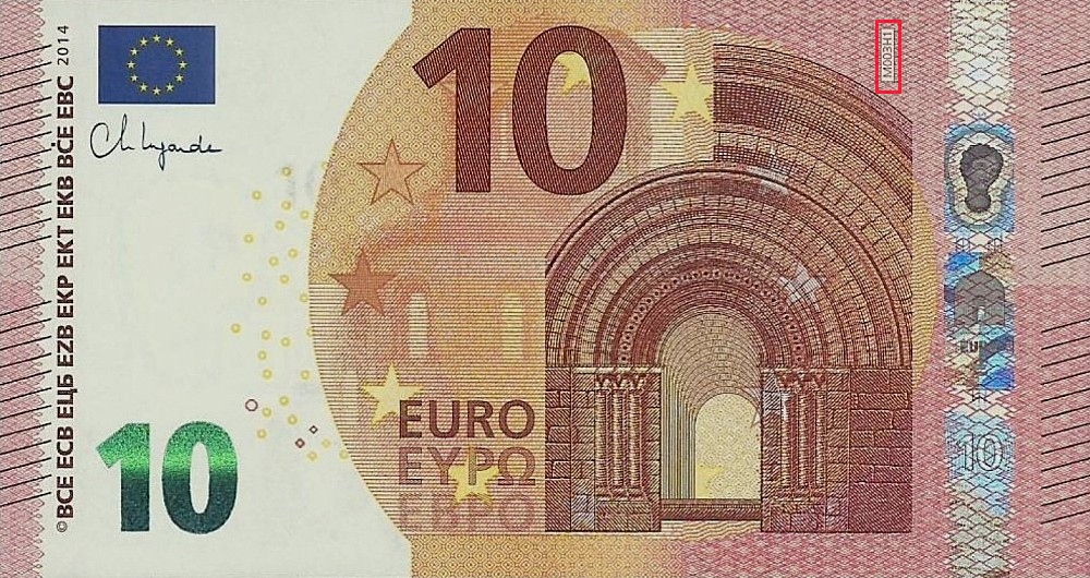 Billet de 10 € 2014 Portugal