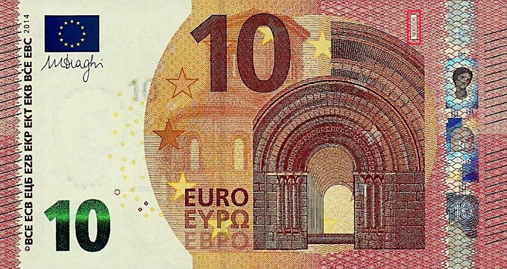 Billet de 10 € 2014 Autriche