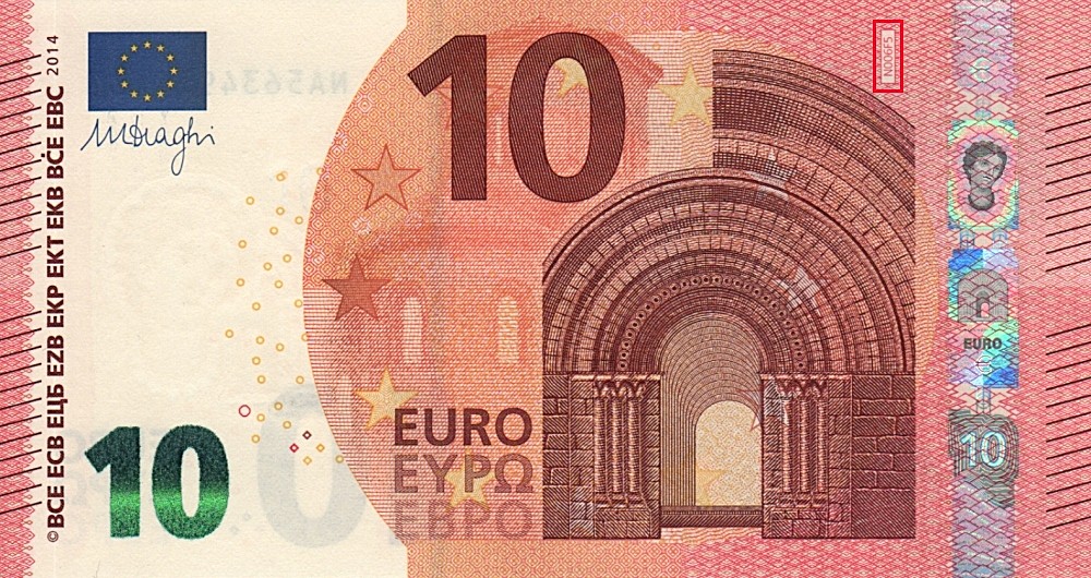 Billet de 10 € 2014 Autriche