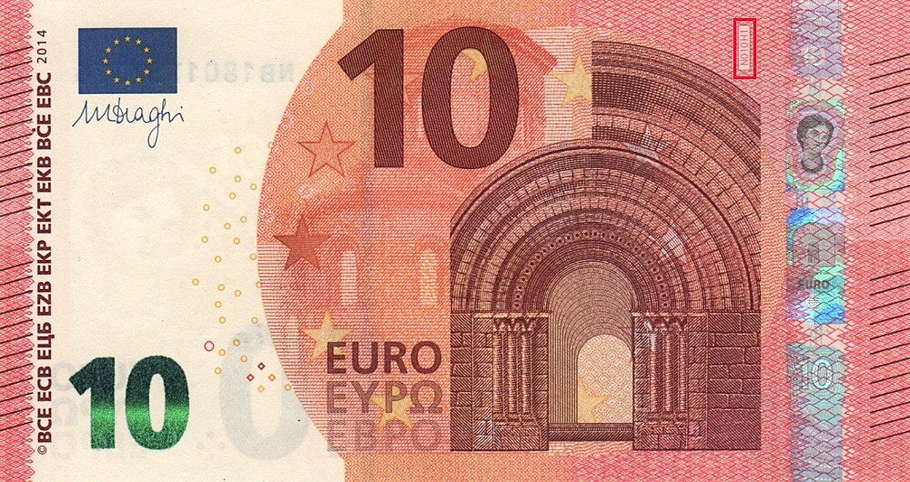 Billet de 10 € 2014 Autriche