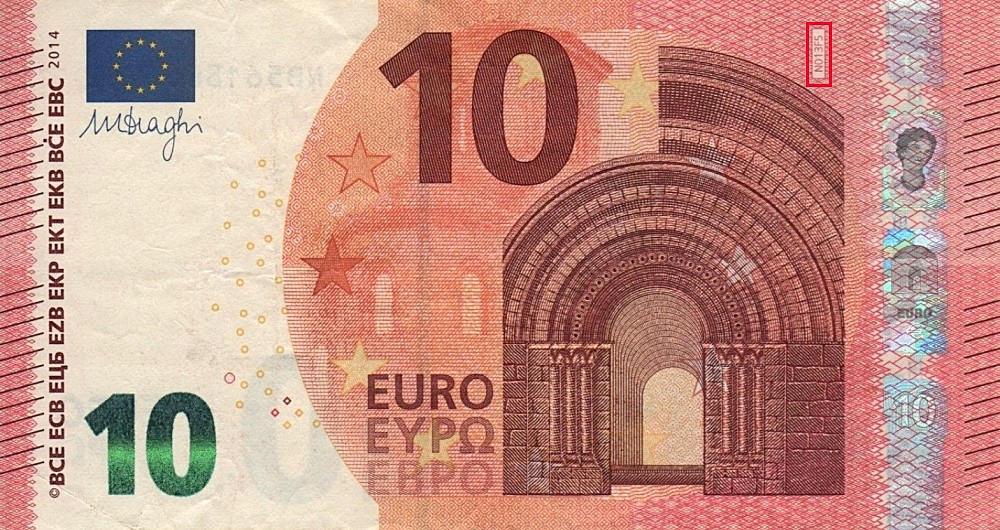Billet de 10 € 2014 Autriche