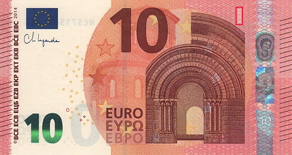 Billet de 10 € 2014 Autriche