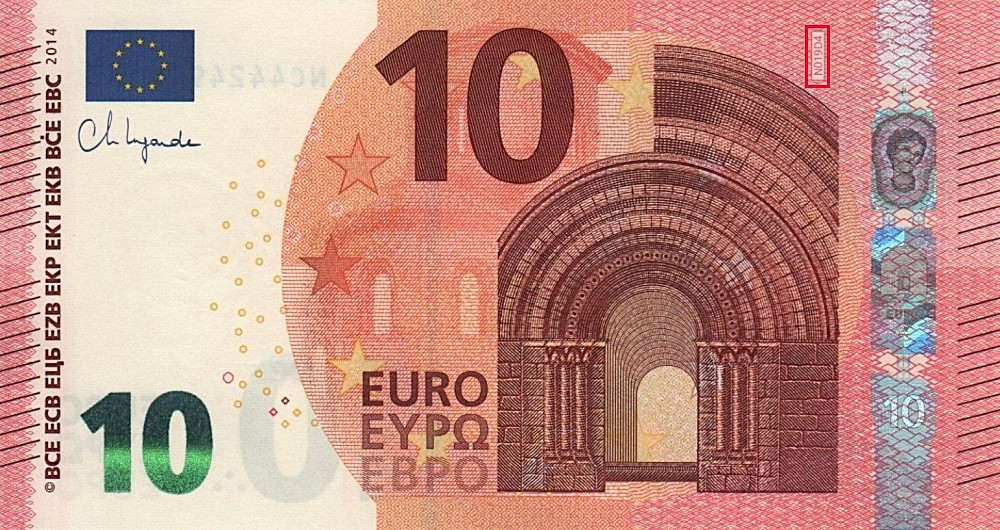 Billet de 10 € 2014 Autriche