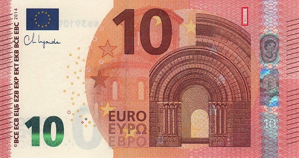 Billet de 10 € 2014 Autriche