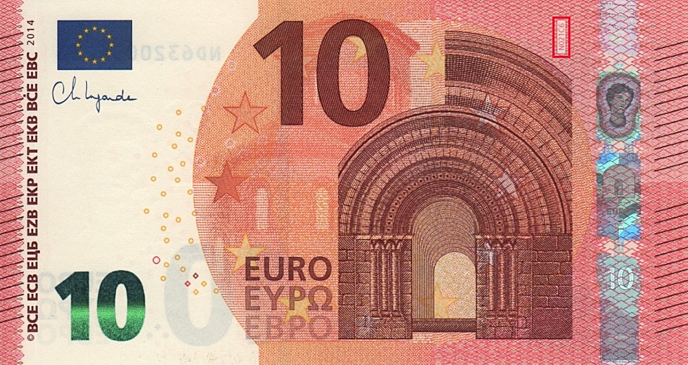 Billet de 10 € 2014 Autriche