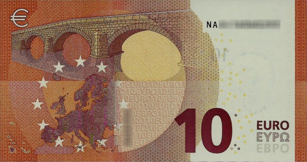 Détail du billet de 10 € 2014 Autriche
