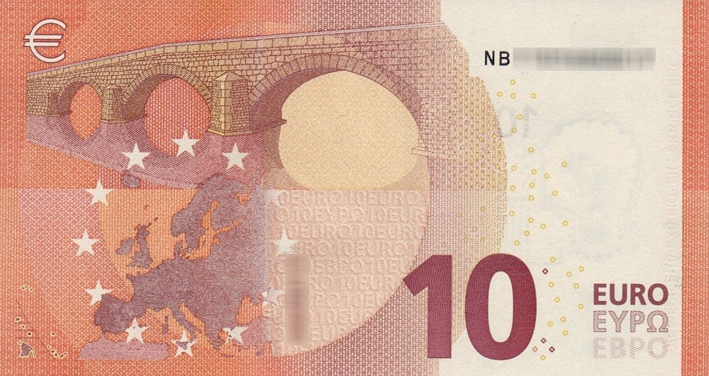 Détail du billet de 10 € 2014 Autriche