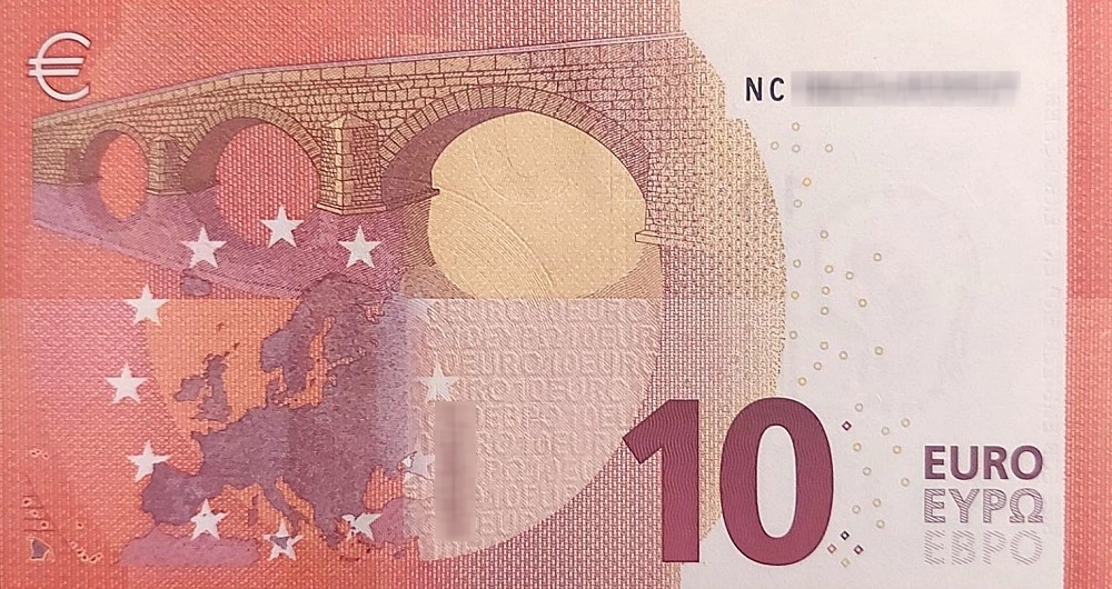 Détail du billet de 10 € 2014 Autriche