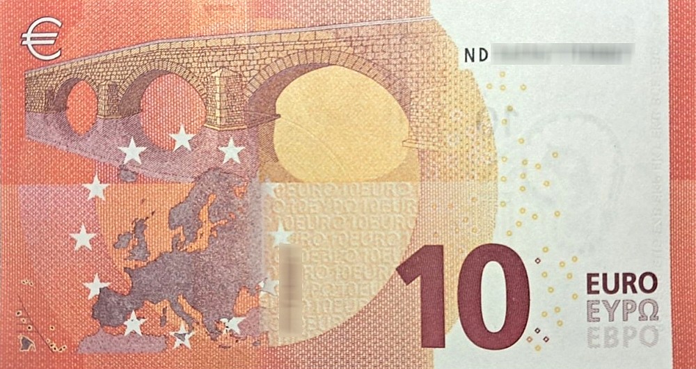 Détail du billet de 10 € 2014 Autriche