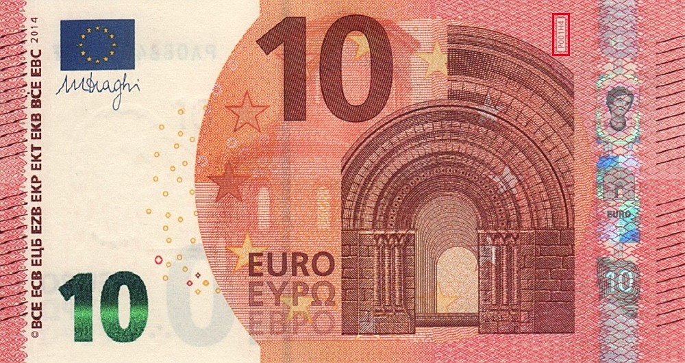 Billet de 10 € 2014 Pays-Bas
