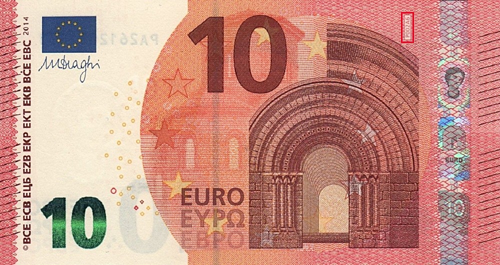 Billet de 10 € 2014 Pays-Bas