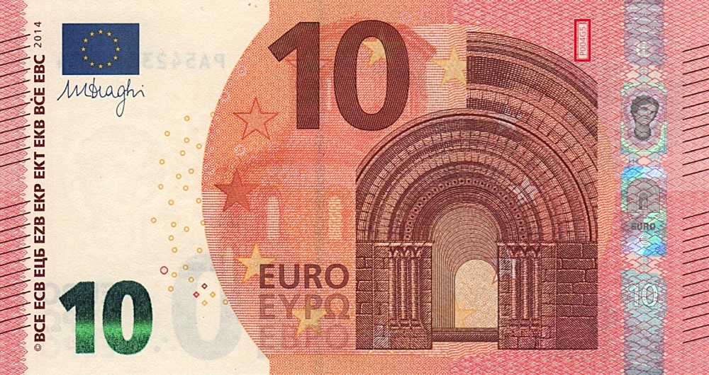 Billet de 10 € 2014 Pays-Bas