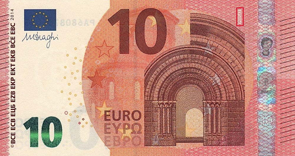 Billet de 10 € 2014 Pays-Bas