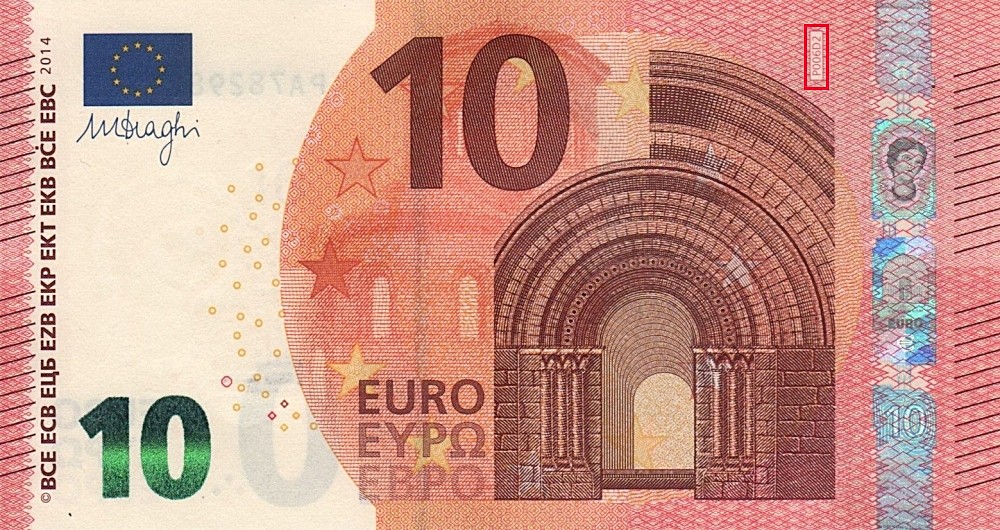 Billet de 10 € 2014 Pays-Bas