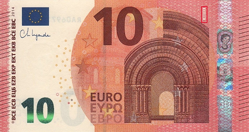 Billet de 10 € 2014 Allemagne
