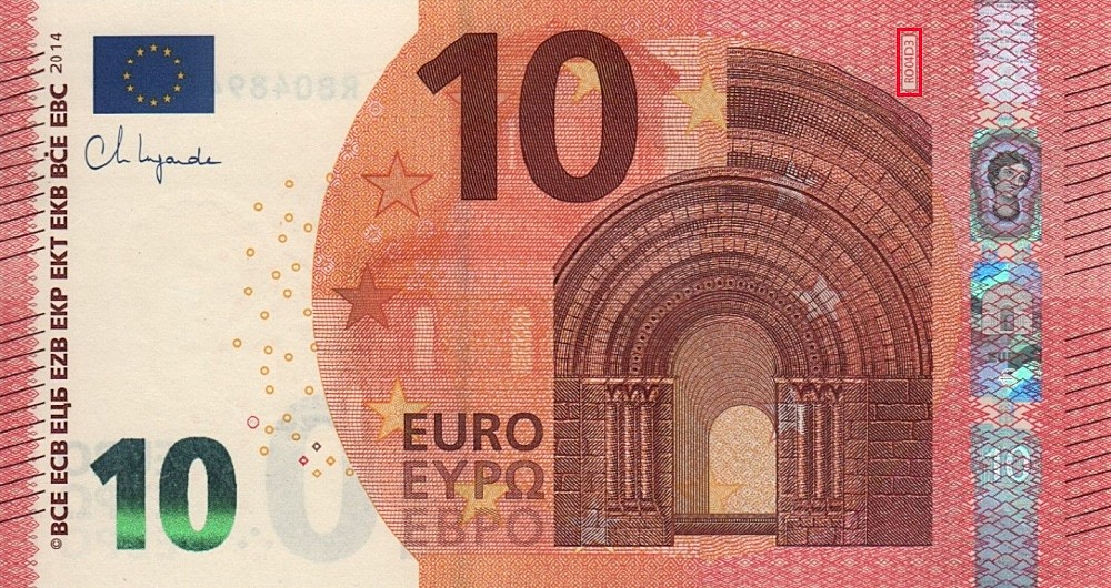 Billet de 10 € 2014 Allemagne