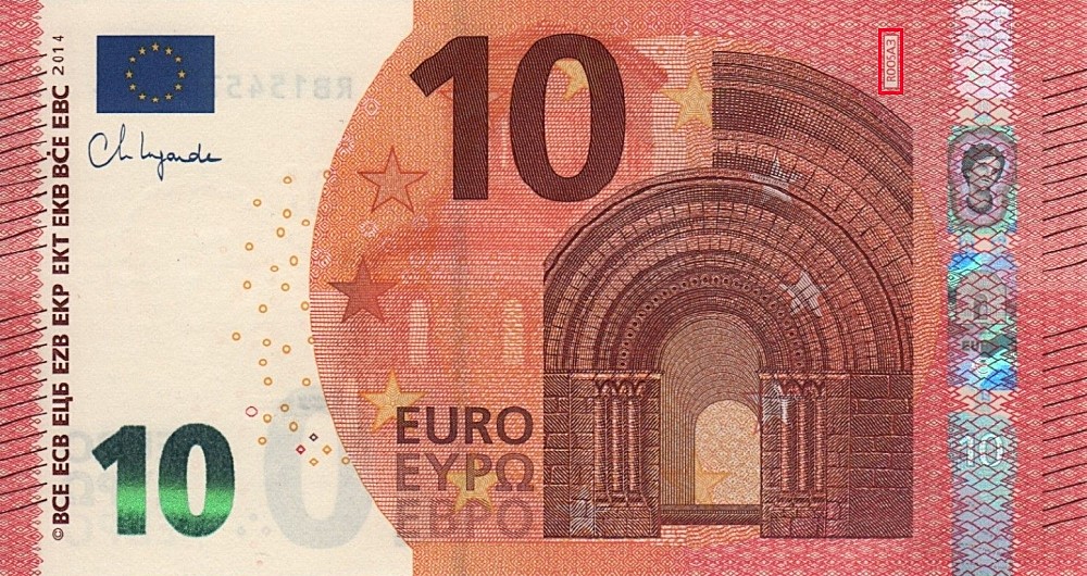 Billet de 10 € 2014 Allemagne