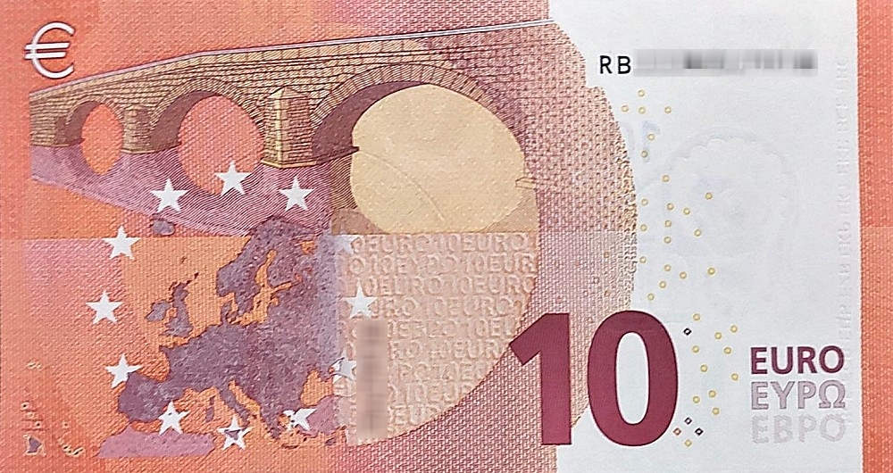 Détail du billet de 10 € 2014 Allemagne