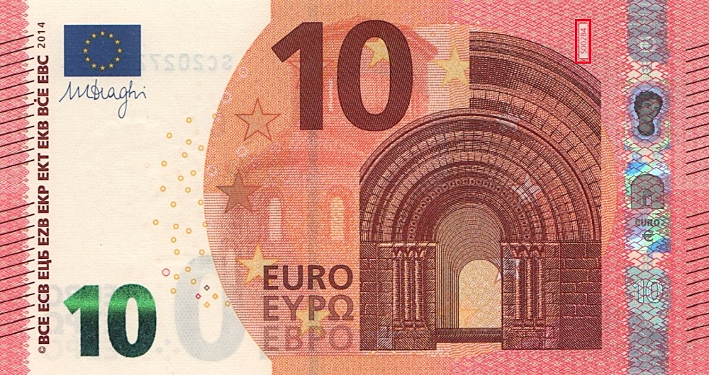 Billet de 10 € 2014 Italie