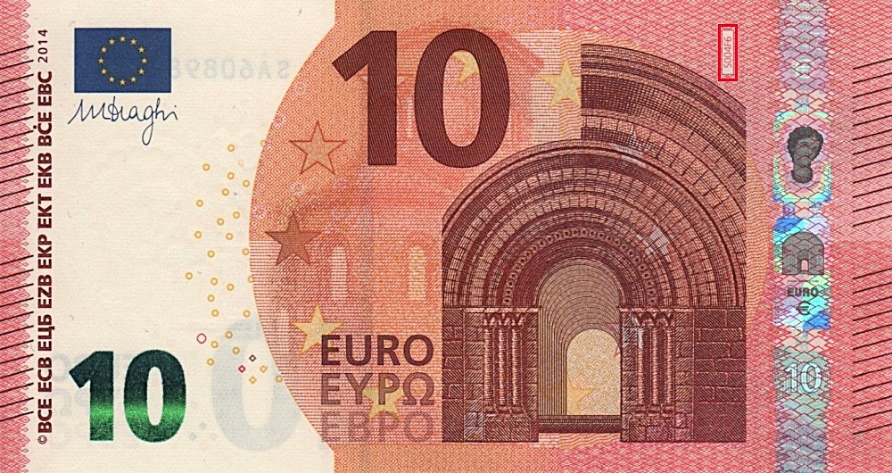 Billet de 10 € 2014 Italie