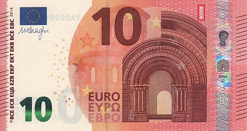 Billet de 10 € 2014 Irlande