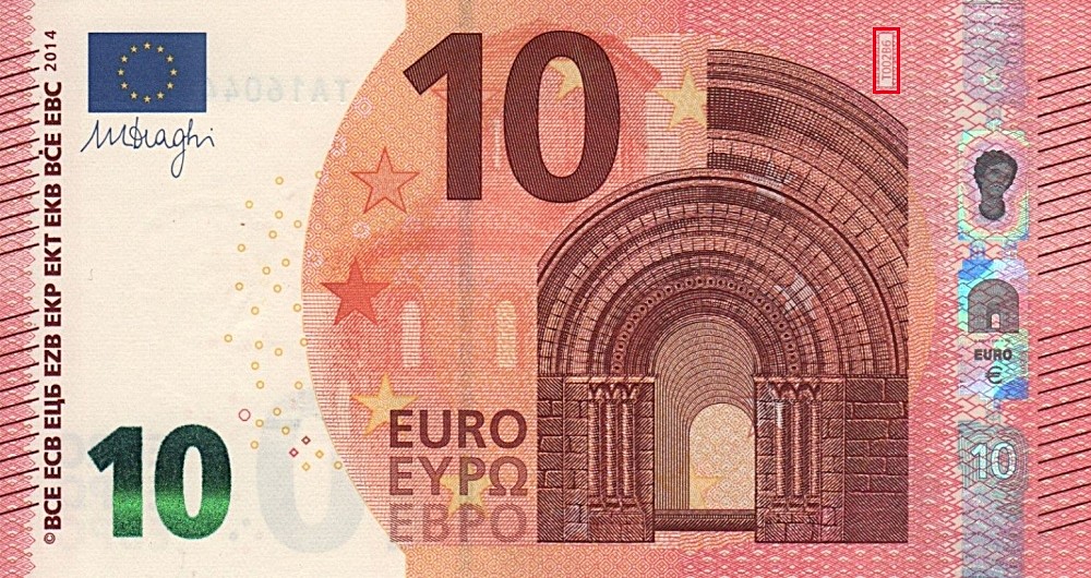 Billet de 10 € 2014 Irlande