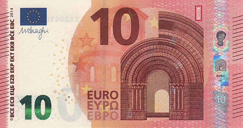 Billet de 10 € 2014 Irlande