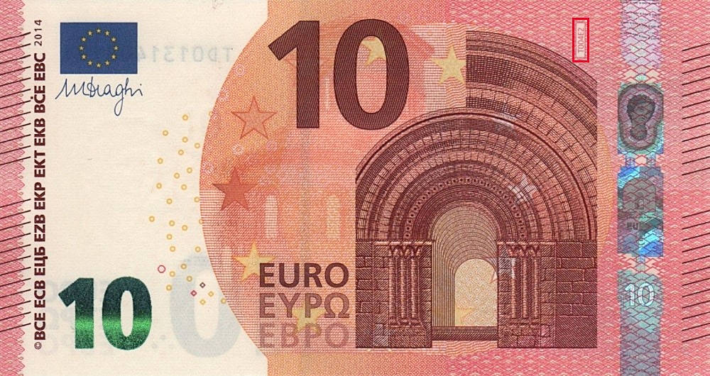 Billet de 10 € 2014 Irlande