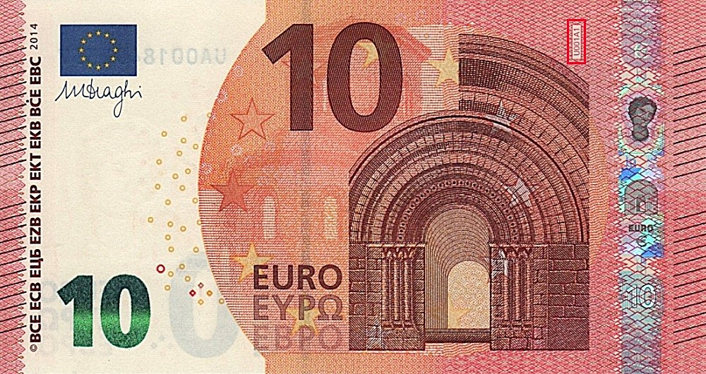 Billet de 10 € 2014 France