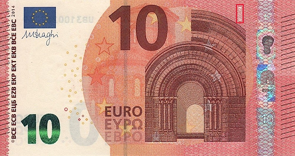 Billet de 10 € 2014 France