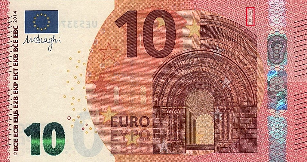 Billet de 10 € 2014 France