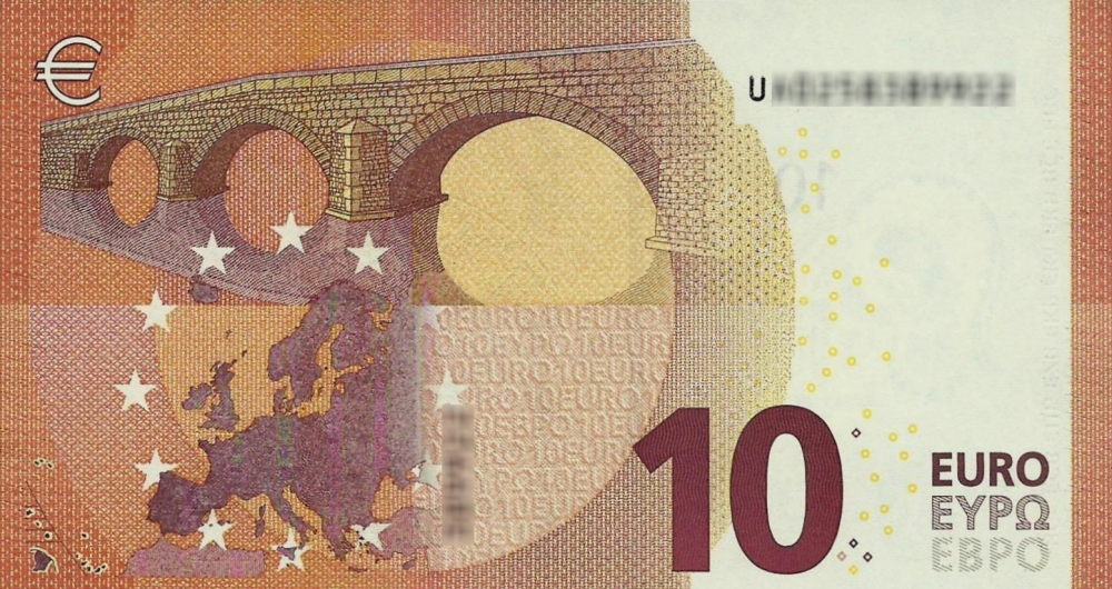 Détail du billet de 10 € 2014 France