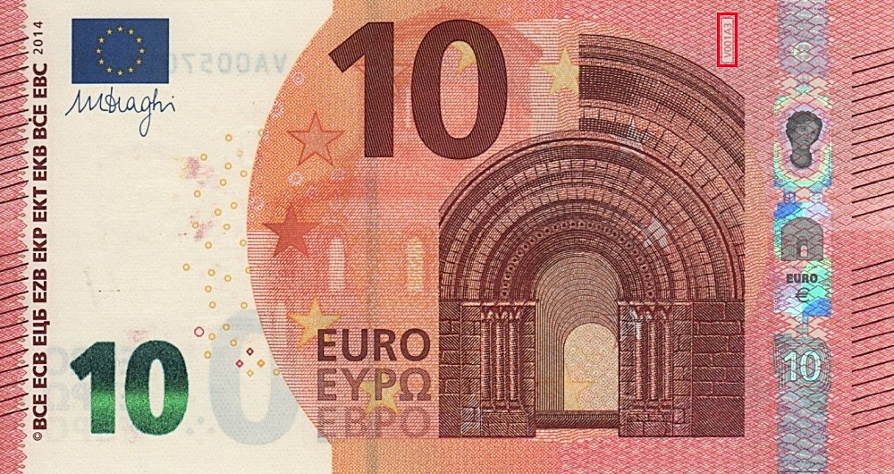 Billet de 10 € 2014 Espagne