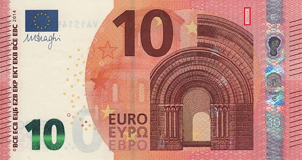 Billet de 10 € 2014 Espagne