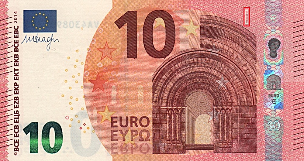 Billet de 10 € 2014 Espagne
