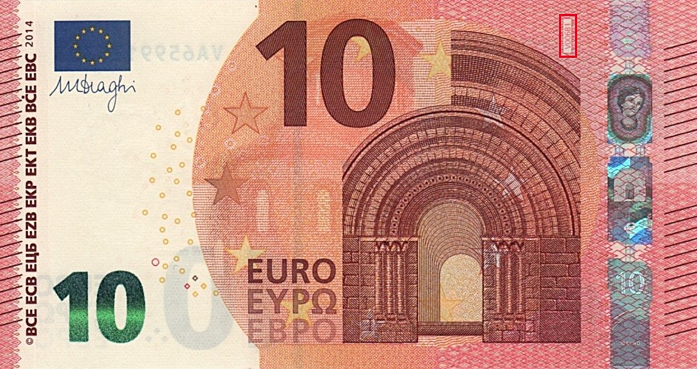 Billet de 10 € 2014 Espagne