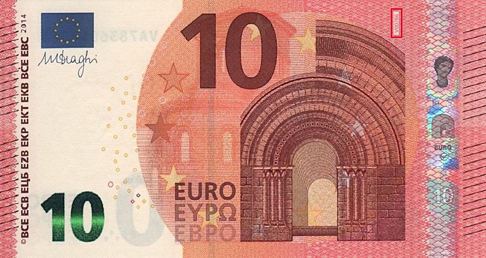 Billet de 10 € 2014 Espagne