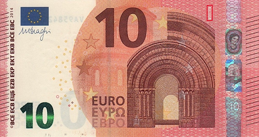 Billet de 10 € 2014 Espagne