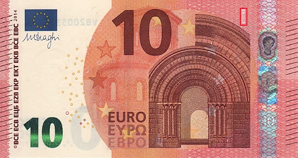 Billet de 10 € 2014 Espagne