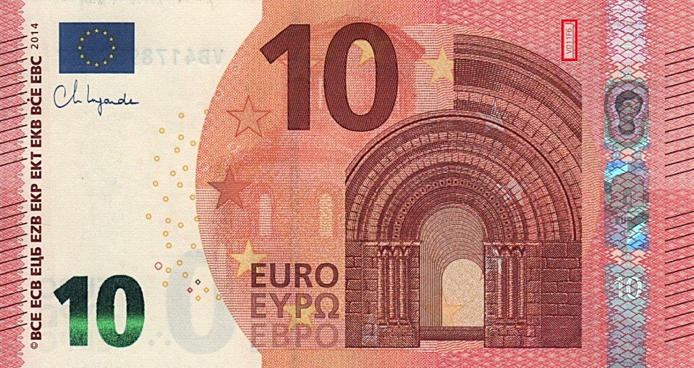 Billet de 10 € 2014 Espagne