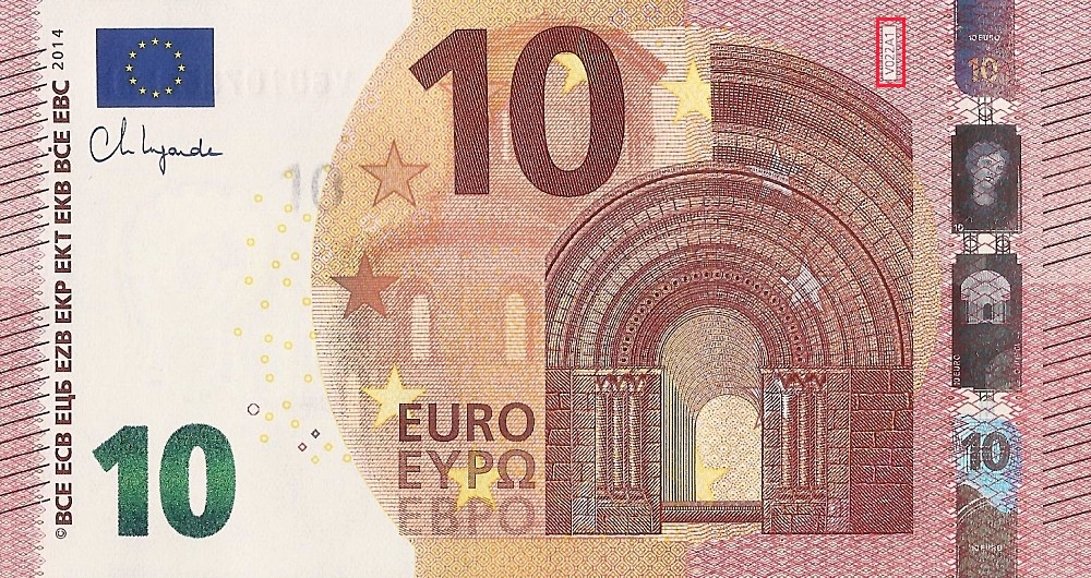 Billet de 10 € 2014 Espagne