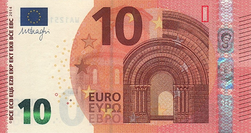 Billet de 10 € 2014 Allemagne