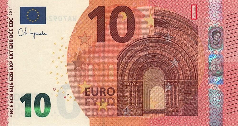 Billet de 10 € 2014 Allemagne