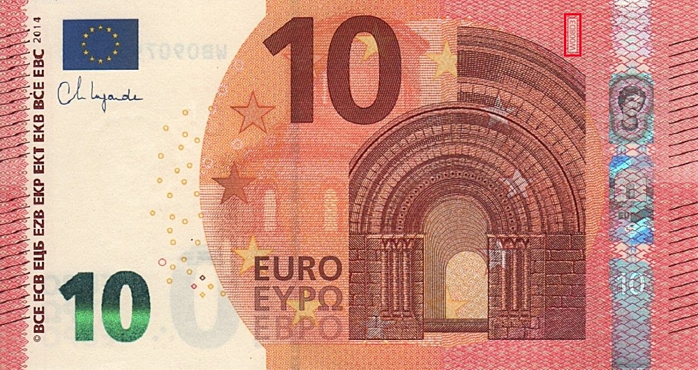Billet de 10 € 2014 Allemagne